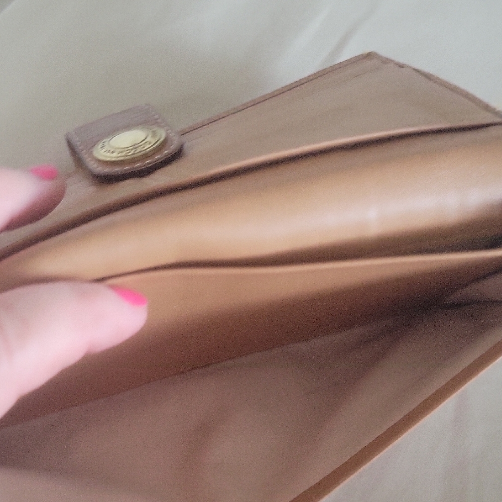 Coach Brown Wallet with Gold Accent - Picture 6 of 8